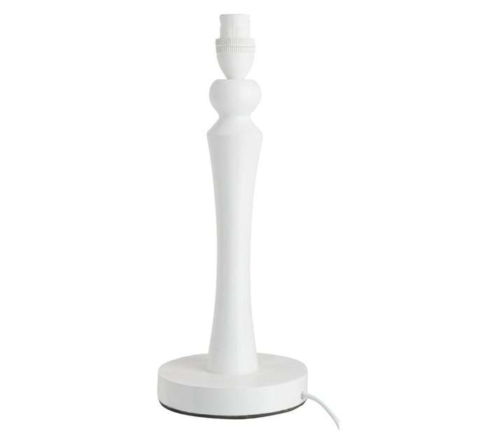 B17D Wooden Lamp Base - White