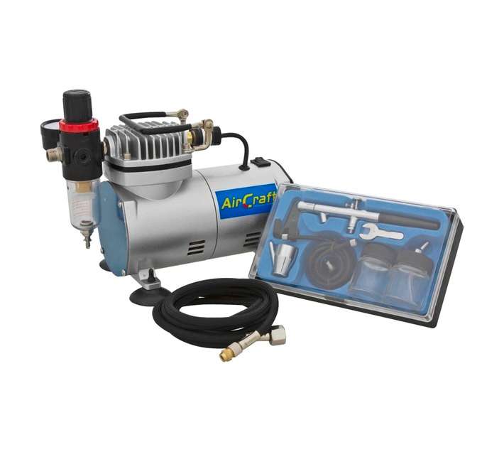 AirCraft SG COMP04K Air Compressor with Air Brush and Hose