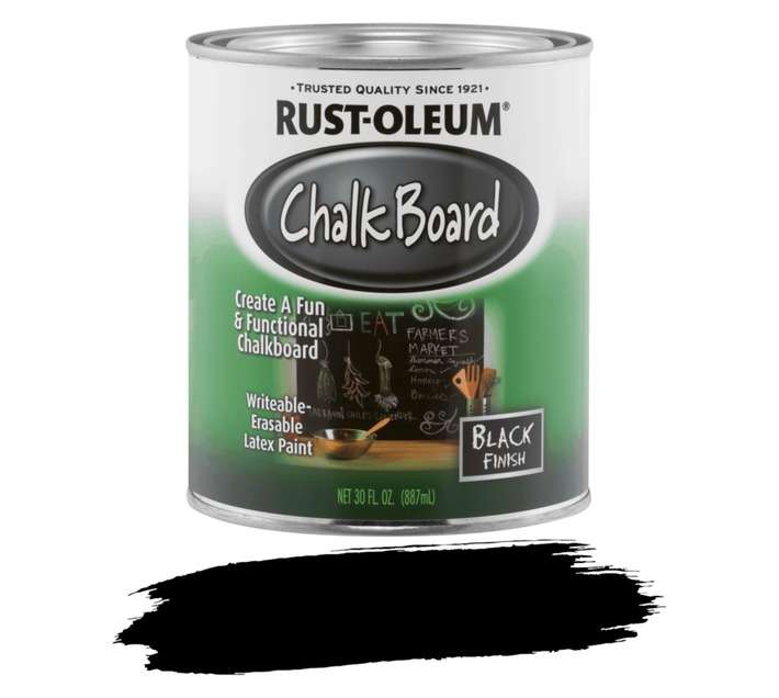 Rust-Oleum Brush on Chalkboard Paint - Black (887ml)