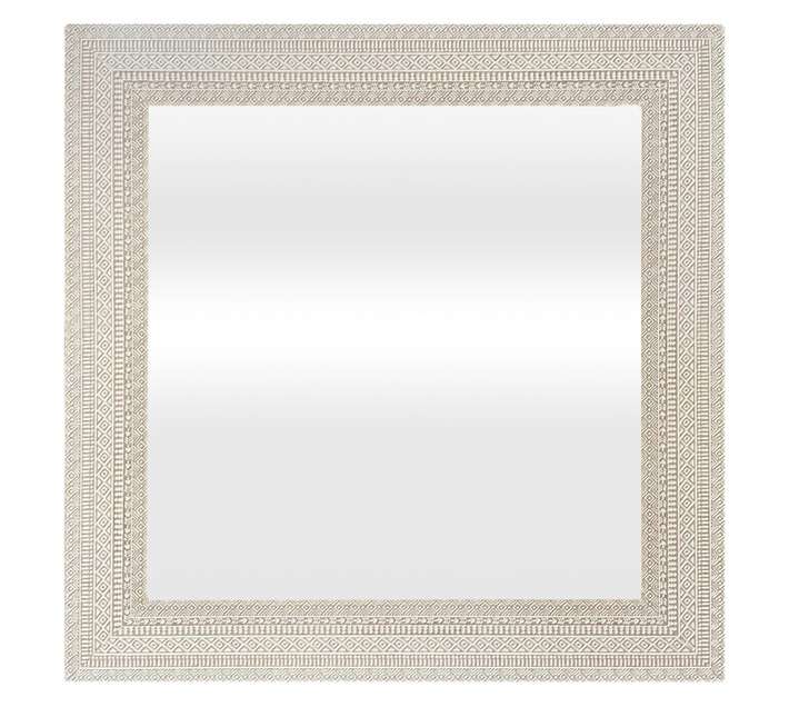 Design House Textured Mirror - Cream (600 x 900 x 600mm)