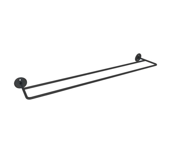 Steelcraft Classic Double Towel Rail - Matte Black (800mm)