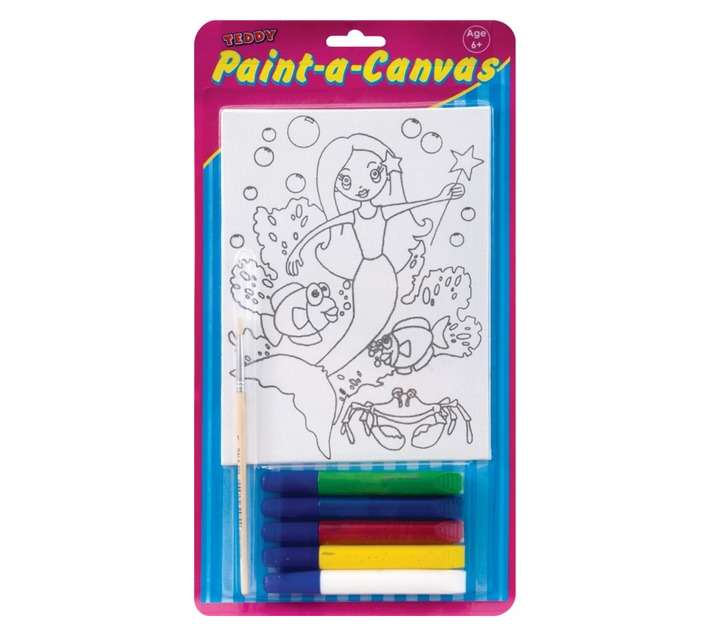Teddy Paint a Canvas