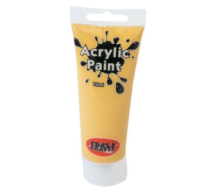 Acrilex Craft Acrylic Paint - Golden Yellow (75ml)