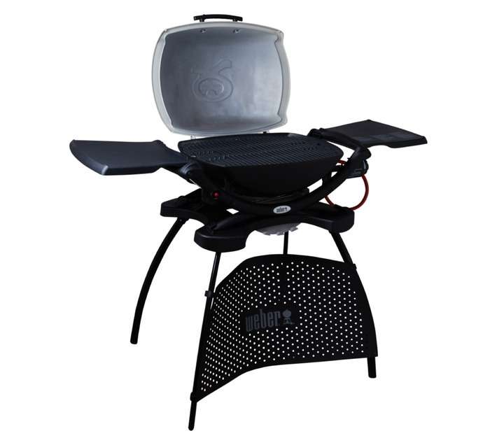 Weber Q2000 Gas Grill with Stand - Cream/White