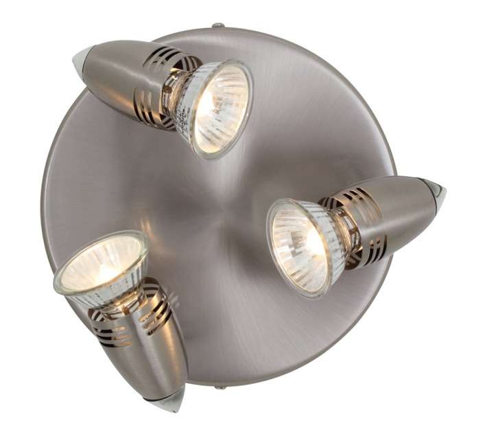 Eurolux S222SC Magnum 3 Light Spotlight - Satin Chrome