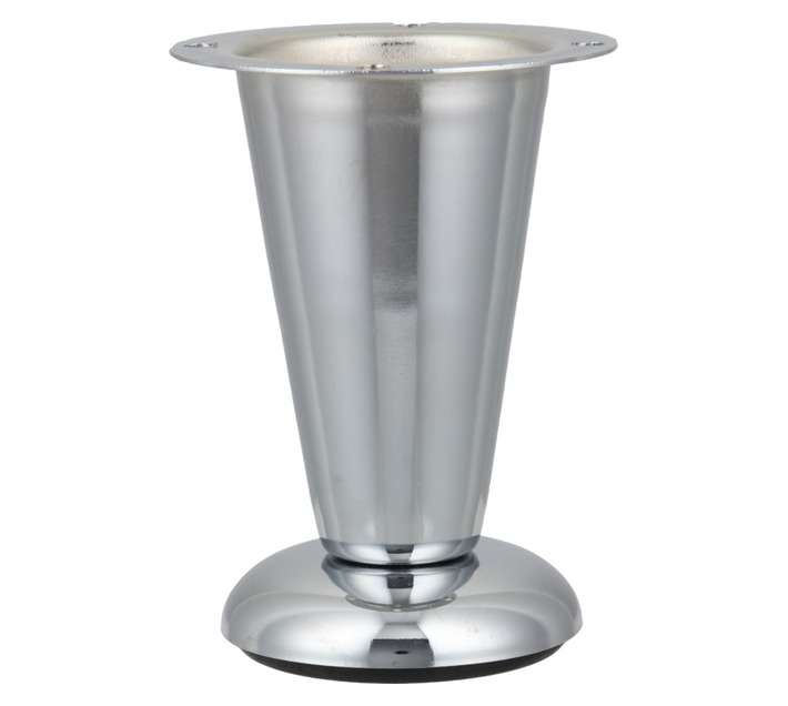 Home and Kitchen Cone Leg - Chrome (100 x 60 x 60mm)