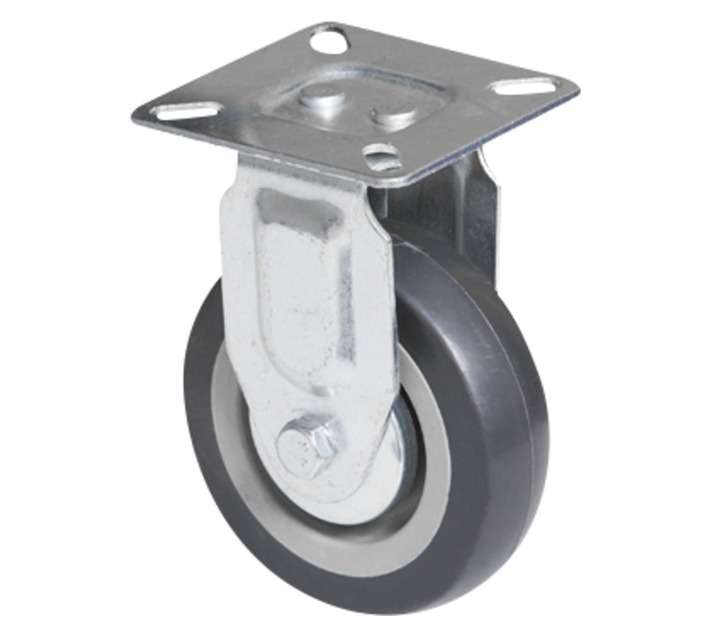 Hillaldam 870007 Fixed Plate Castor - Grey (75mm)