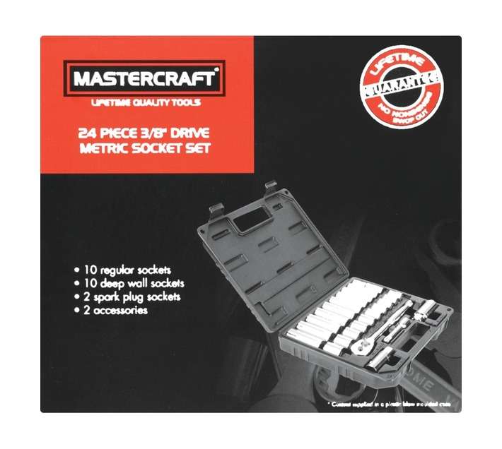 Mastercraft 3/8" Drive Impact Socket Set (24 piece)