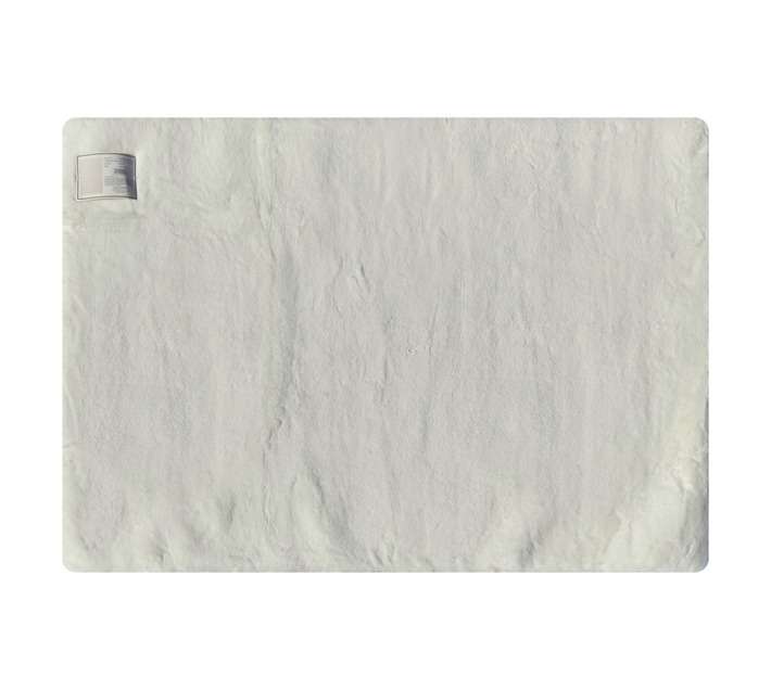 Stefano and Co Sonya Faux Fur Rug - White (1600 x 2300 x 40mm)