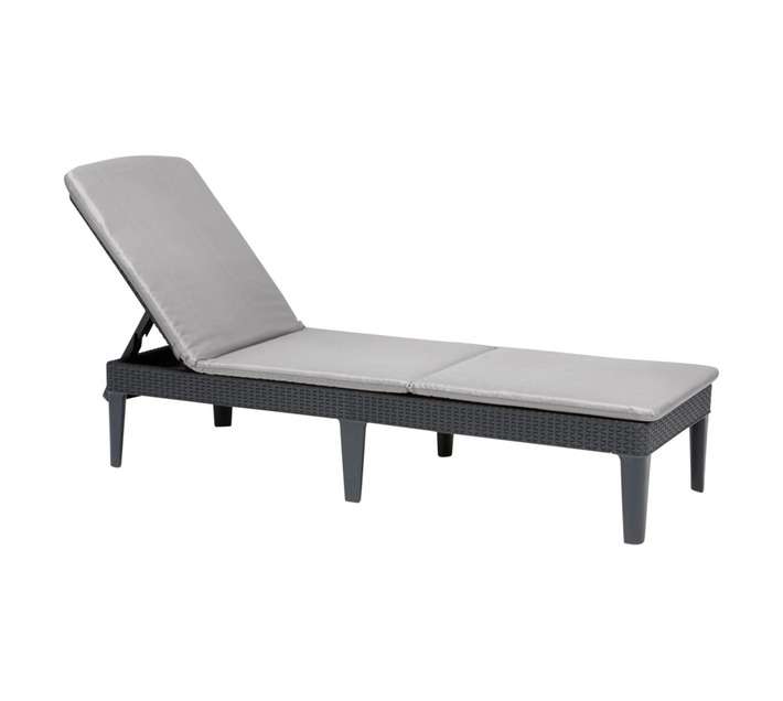 Allibert by Keter Jaipur Sun Lounger with Cushion (1875 x 582 x 290mm)