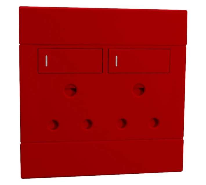Veti 2VR222 Double 16A RSA 4x4 Dedicated Socket Outlet