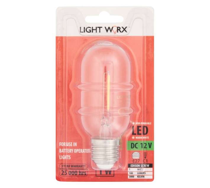 Light Worx E27 LED Globe (1W)