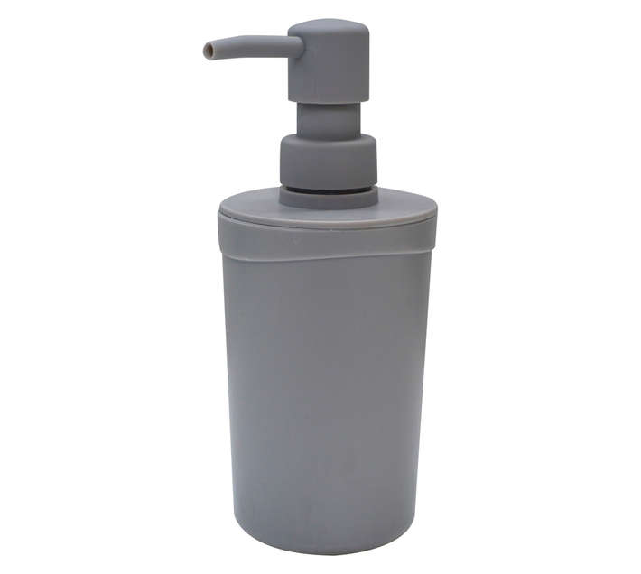 Bathroom Basics Plastic Dispenser - Grey