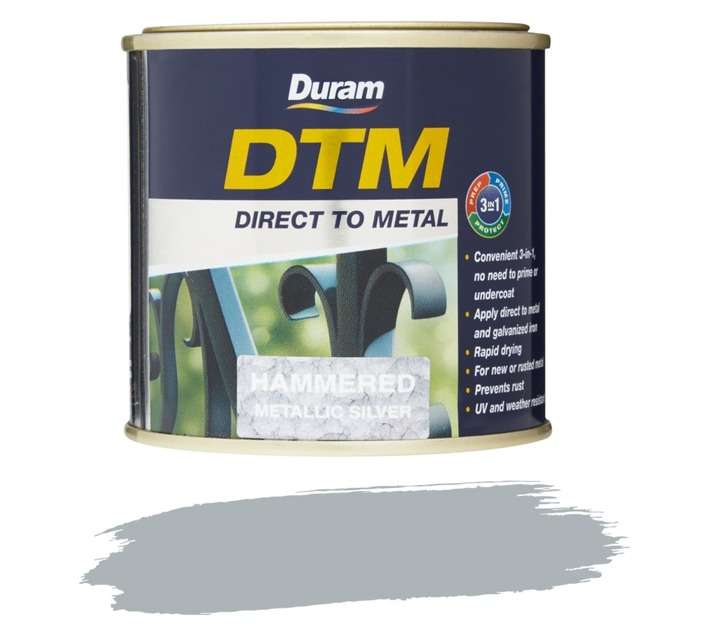Duram DTM Hammered - Metallic Silver (250ml)