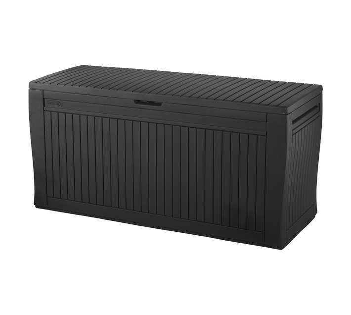 Allibert by Keter Comfy Garden Storage Box - Dark Grey (1167 x 447 x 570mm)