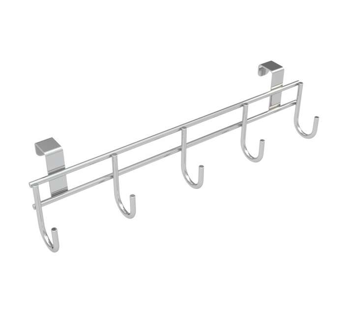 Home and Kitchen Stainless Steel Door Hook Rack (285 x 60 x 75mm)