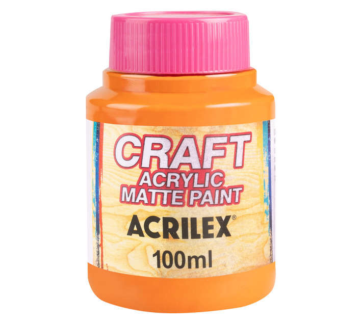 Crazy Crafts Matte Paint - Orange (100ml)