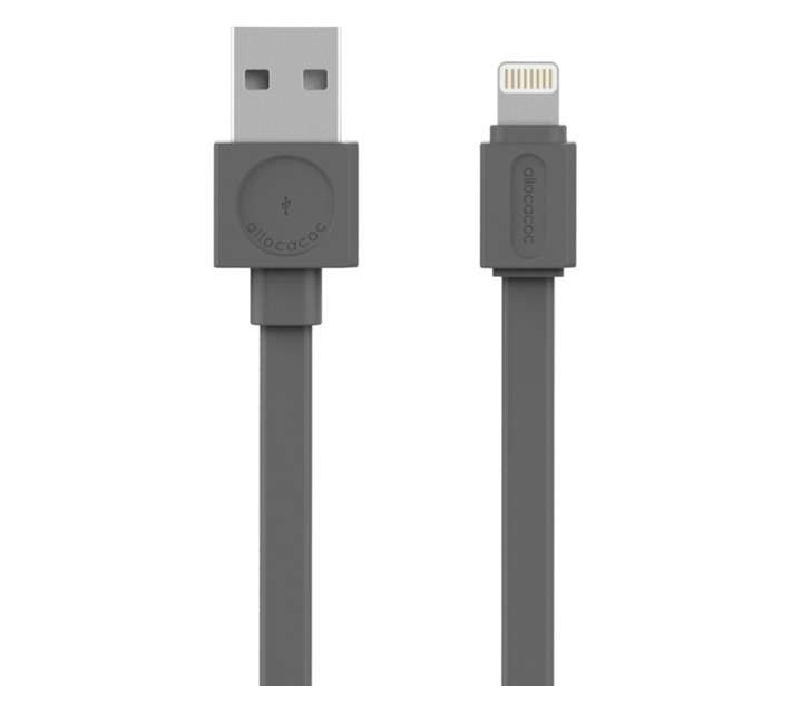 Allocacoc Lightning USB Cable - Grey
