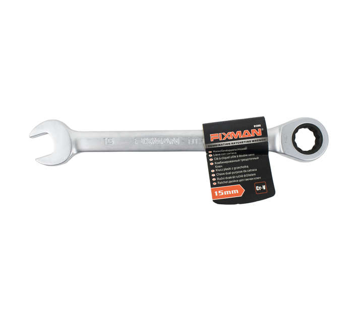 FIXMAN COMB WRENCH 15MM RATCHET