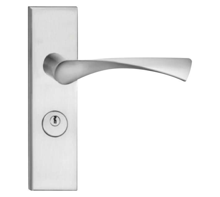 Upper Edge Palma Door Lock 122DH - Silver
