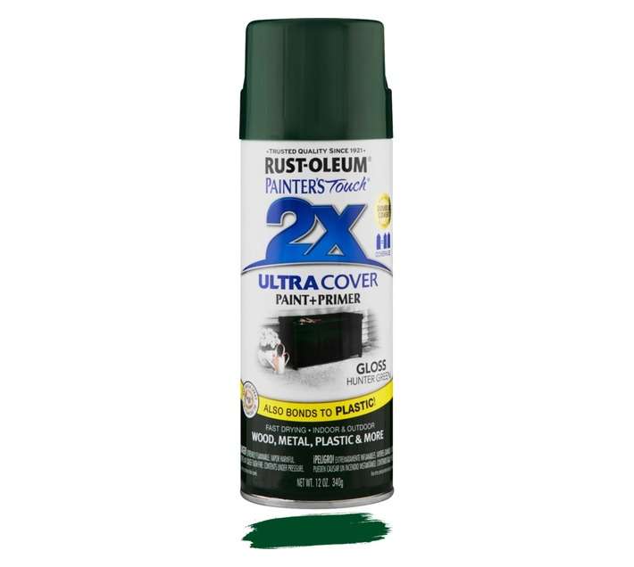 Rust-Oleum Spray Paint Touch 2X Ultra Cover - Gloss Hunter Green (340g)