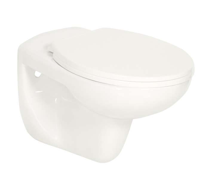 Luna Ceramic Wall Hung Toilet with Soft Close System - White