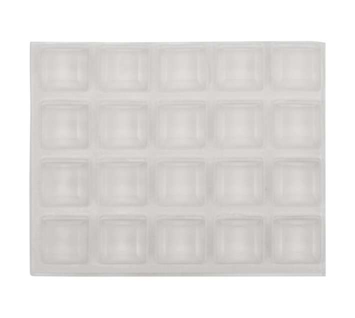 Safe Top Adhesive Bumper Square - Clear (12.5 x 12.5mm x 20 Pads)