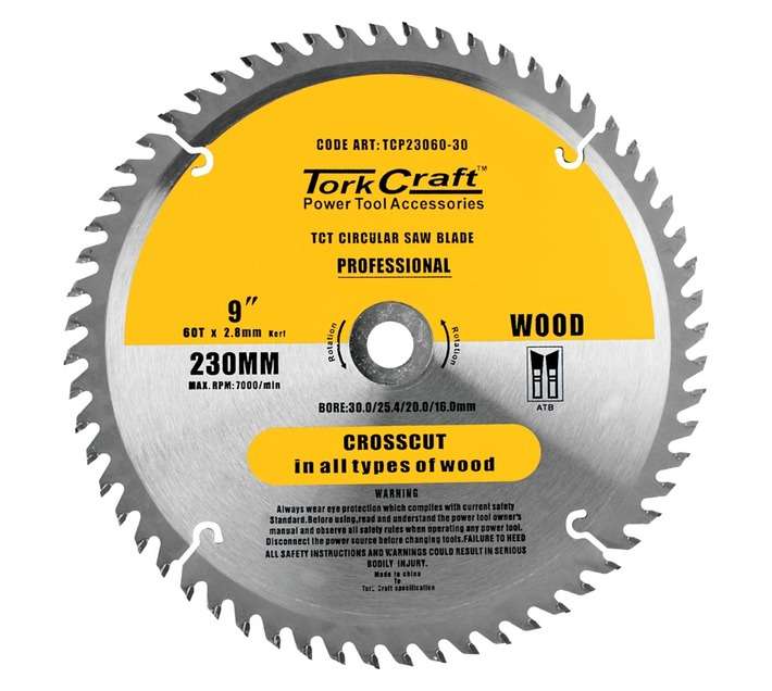 Tork Craft Contractors Circular Saw Blade (230mm)