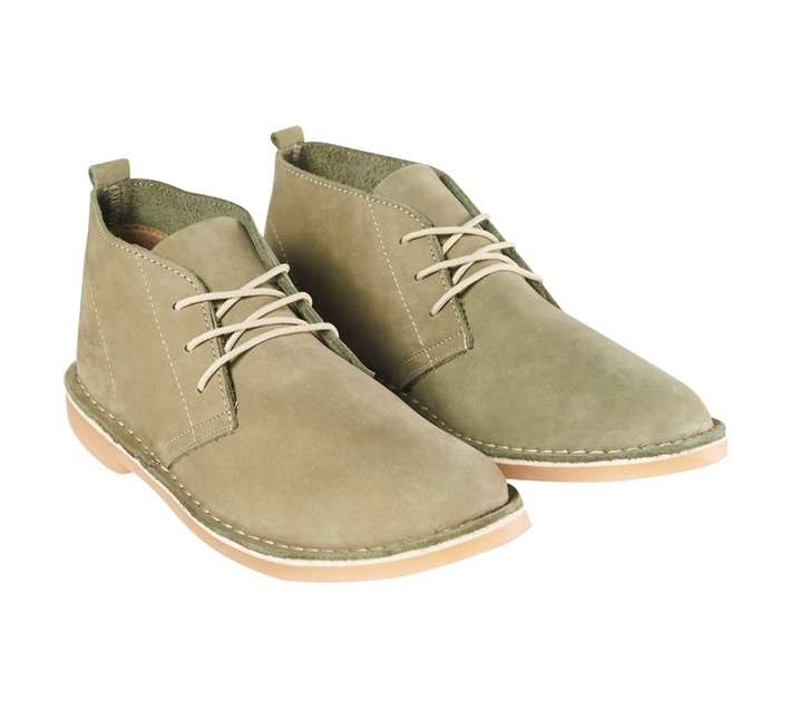 Bata Mens Nubuck Safari Shoe - Olive (Size 11)