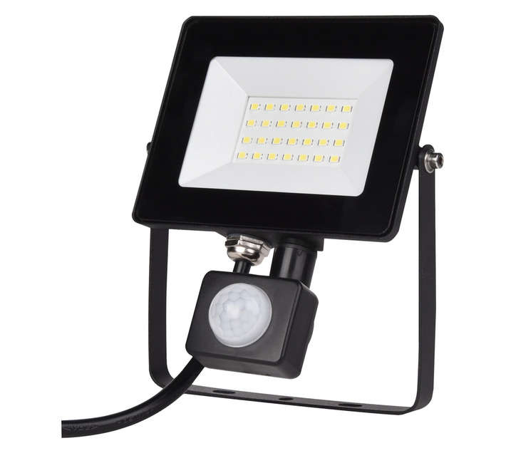 Lightworx LED Flood and Security Light with Sensor - Black (20w)