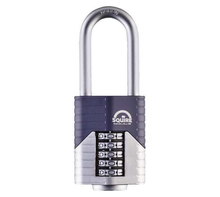 Squire Vulcan Long Shackle Combination Padlock (60mm)