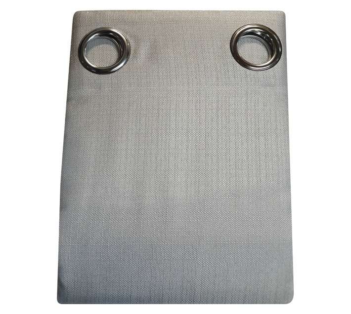 Design House Weave Lined Curtain - Light Grey (2300 x 2230mm)