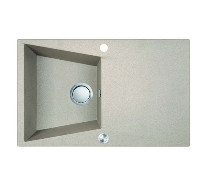 Laveo Grenada 1 Bowl with Drainer Sink - Beige (780 x 480 x 190mm)