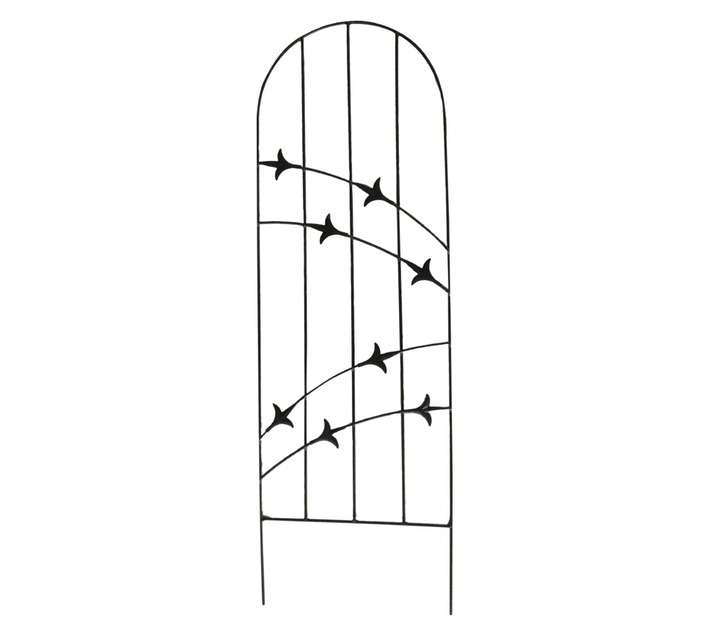 First Dutch Brands Large Metal Trellis Arrow Design - Black (400 x 1200mm)
