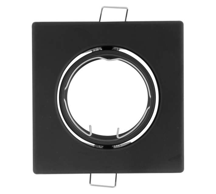 Lightworx DLFBPSTB Square Tilt Downlight Fixture - Black