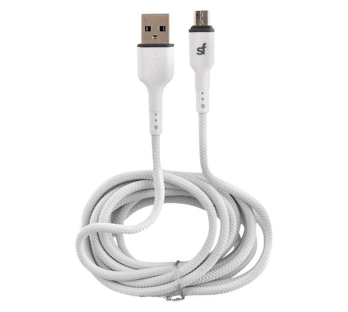 Superfly 2.4A Micro USB Cable - White (2000mm)