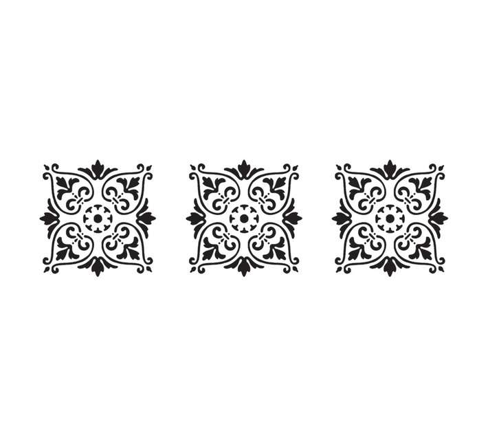 Unlimited 3 Square Filigree Stencil (280 x 80mm)
