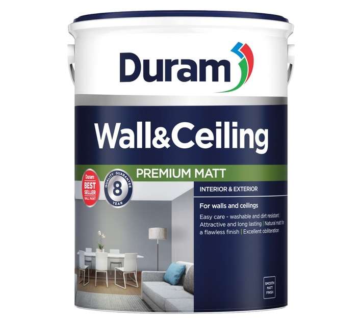 Duram Wall and Ceiling Premium Matt Pastel Base (5L)