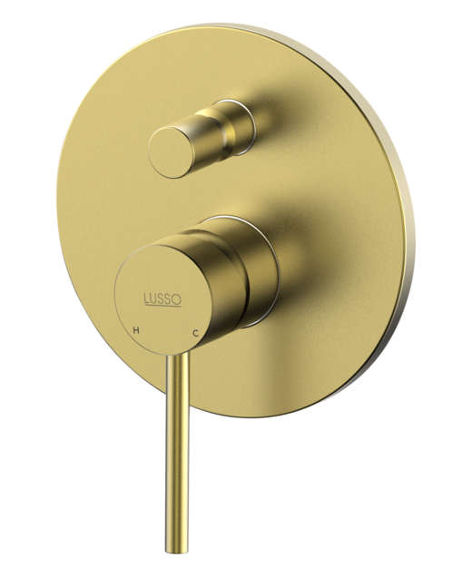 Lusso LSS1040A Reno Concealed Diverter Mixer - Brass