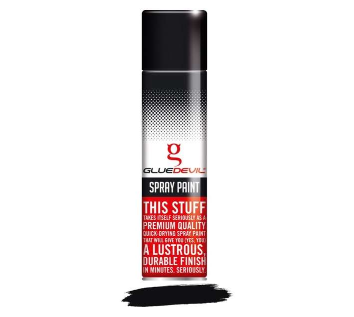 Glue Devil Spray Paint - Gloss Black (300ml)