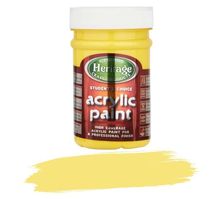 Students Choice Acrylic Paint - Yellow (250ml)