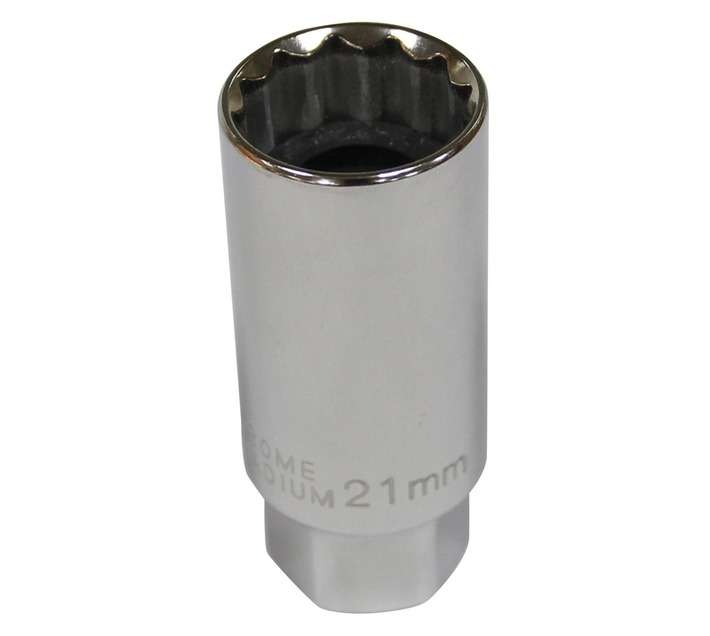 MFT17006 3/8 Drive 12 Point Spark Plug Socket - Chrome (21mm)