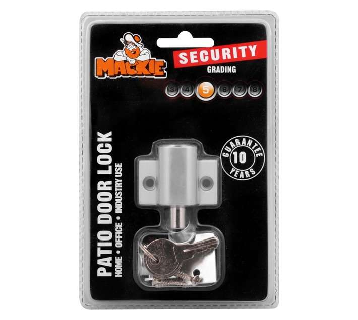 Mackie Patio Window Push Lock - Chrome