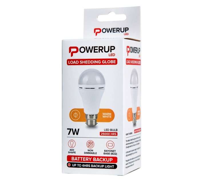 Power Up B22 Rechargeable Globe - Warm White (7W)