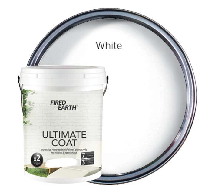 Fired Earth Ultimate Coat - White (20L)