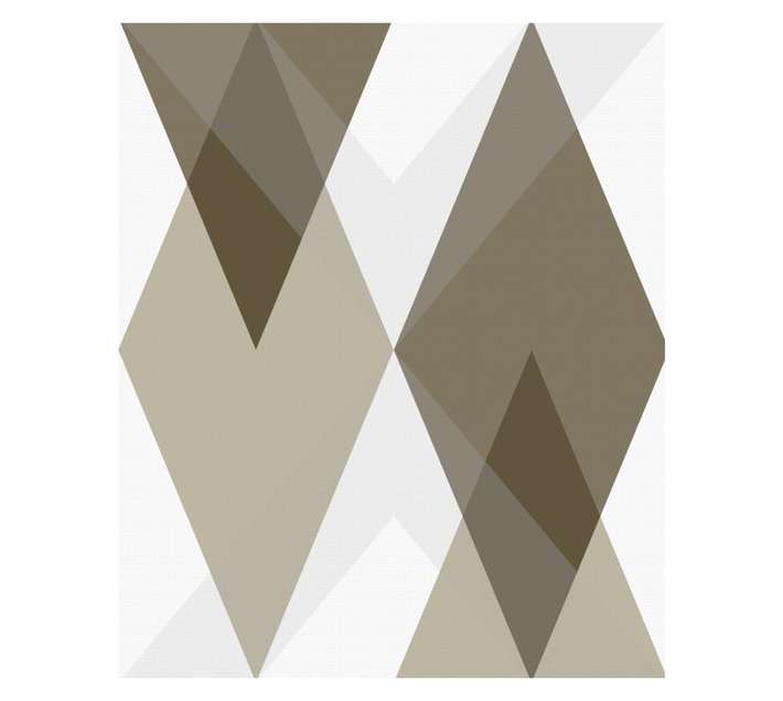 Fired Earth Geometric Wallpaper - Neutral (10m x 530mm)