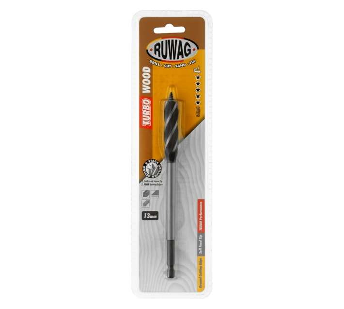 Ruwag 13mm Turbo Wood Drill Bit