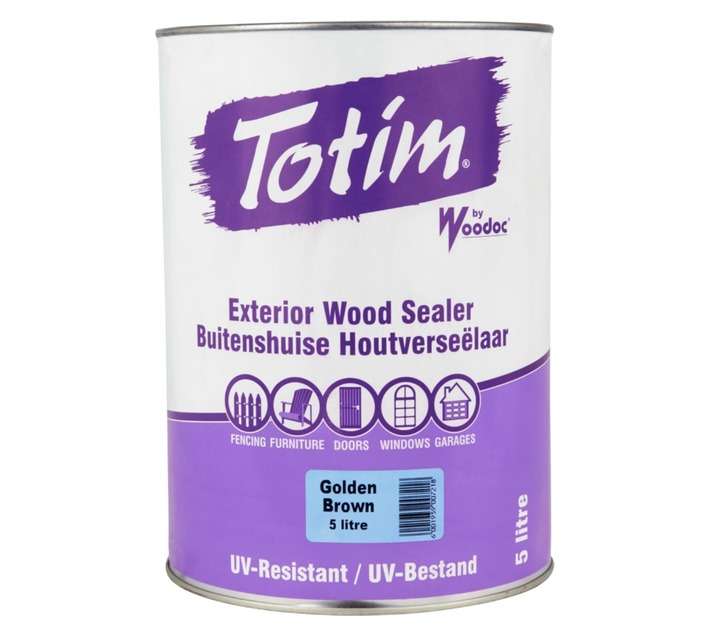 Woodoc Totim Exterior Wood Sealer - Golden Brown (5L)