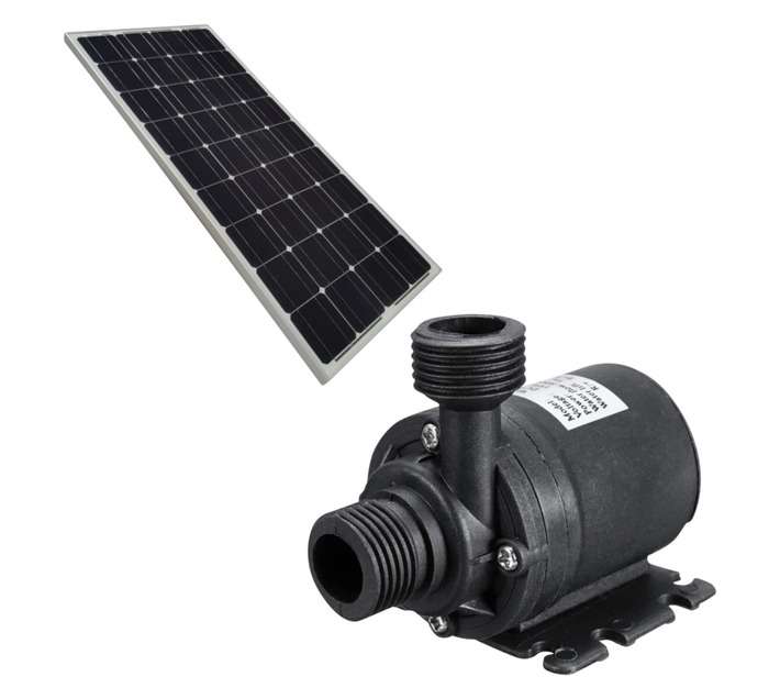 Waterhouse Solar Pond Water Pump with Solar Panel - Black (27W)