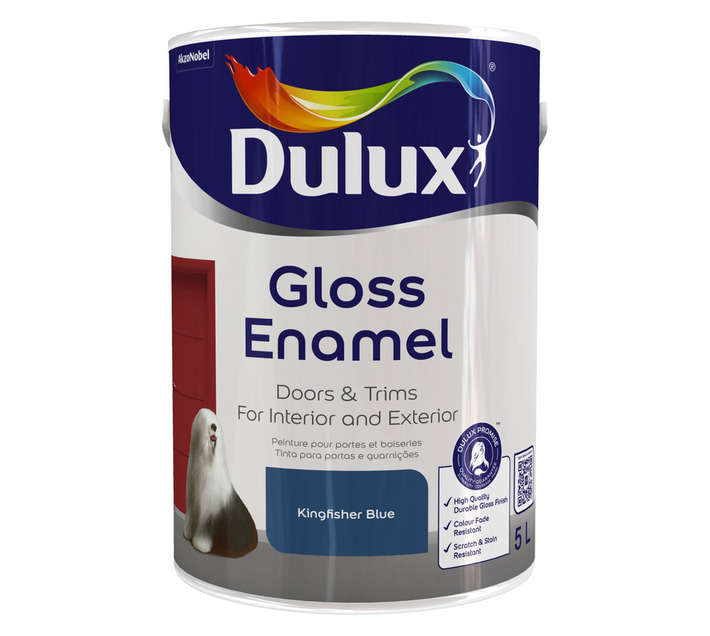 Dulux Gloss Enamel - Kingfisher Blue (5L)